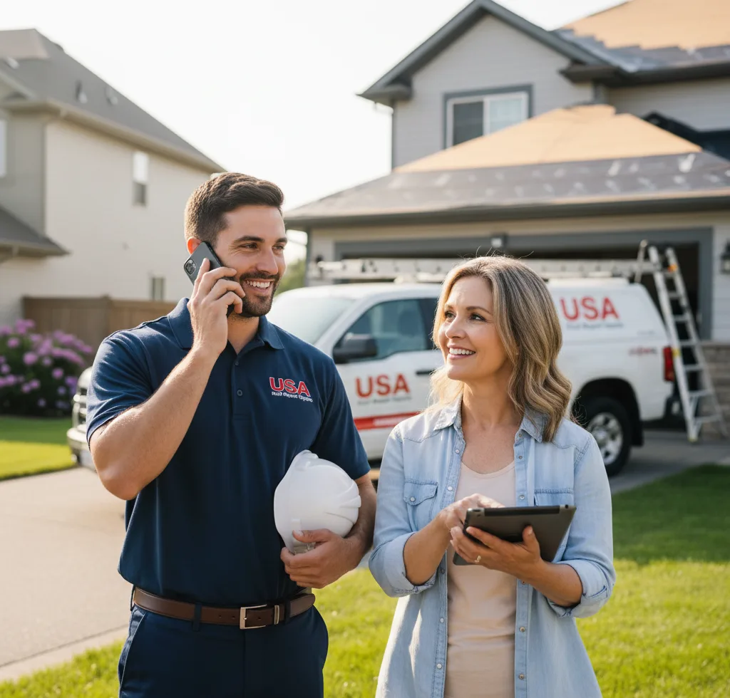 USA Roof Repair Experts customer support in Industry